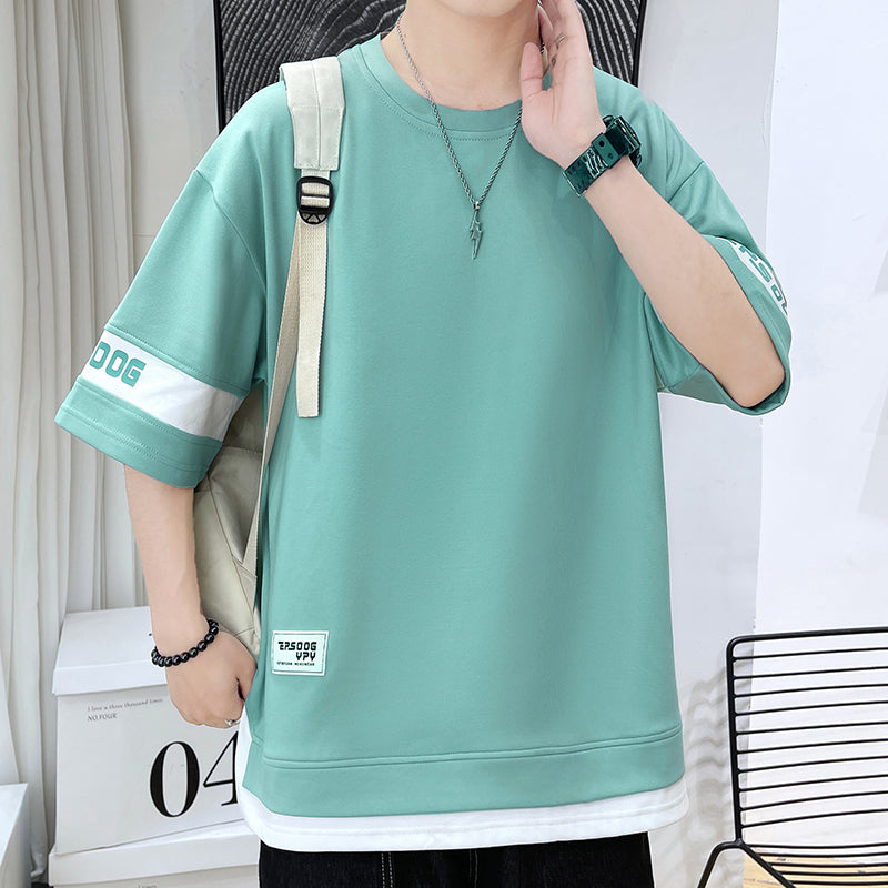 🔥READY STOCK🔥short sleeve t shirt round neck plain oversize korean man T shirt for men baju lelaki