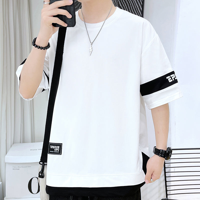 🔥READY STOCK🔥short sleeve t shirt round neck plain oversize korean man T shirt for men baju lelaki