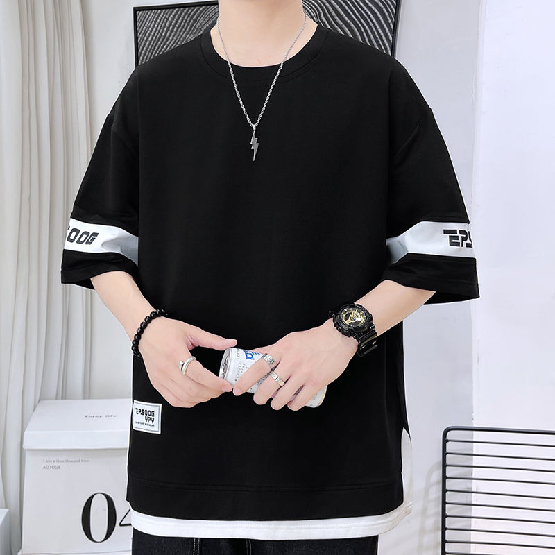 🔥READY STOCK🔥short sleeve t shirt round neck plain oversize korean man T shirt for men baju lelaki