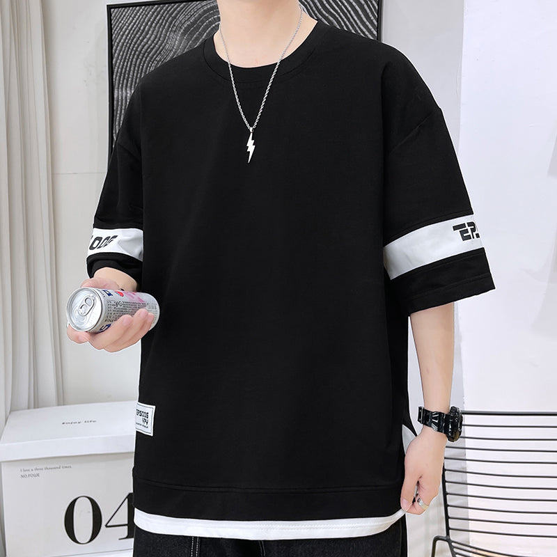 🔥READY STOCK🔥short sleeve t shirt round neck plain oversize korean man T shirt for men baju lelaki