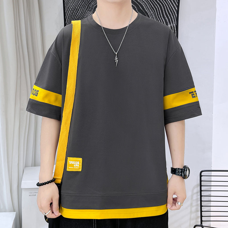 🔥READY STOCK🔥short sleeve t shirt round neck plain oversize korean man T shirt for men baju lelaki