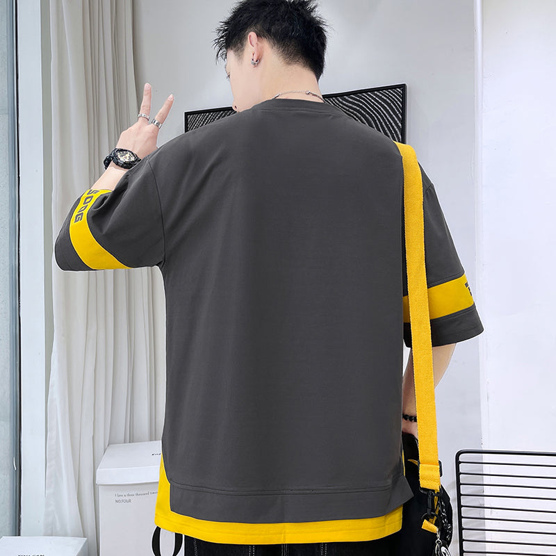 🔥READY STOCK🔥short sleeve t shirt round neck plain oversize korean man T shirt for men baju lelaki