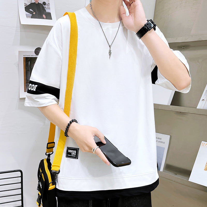 🔥READY STOCK🔥short sleeve t shirt round neck plain oversize korean man T shirt for men baju lelaki