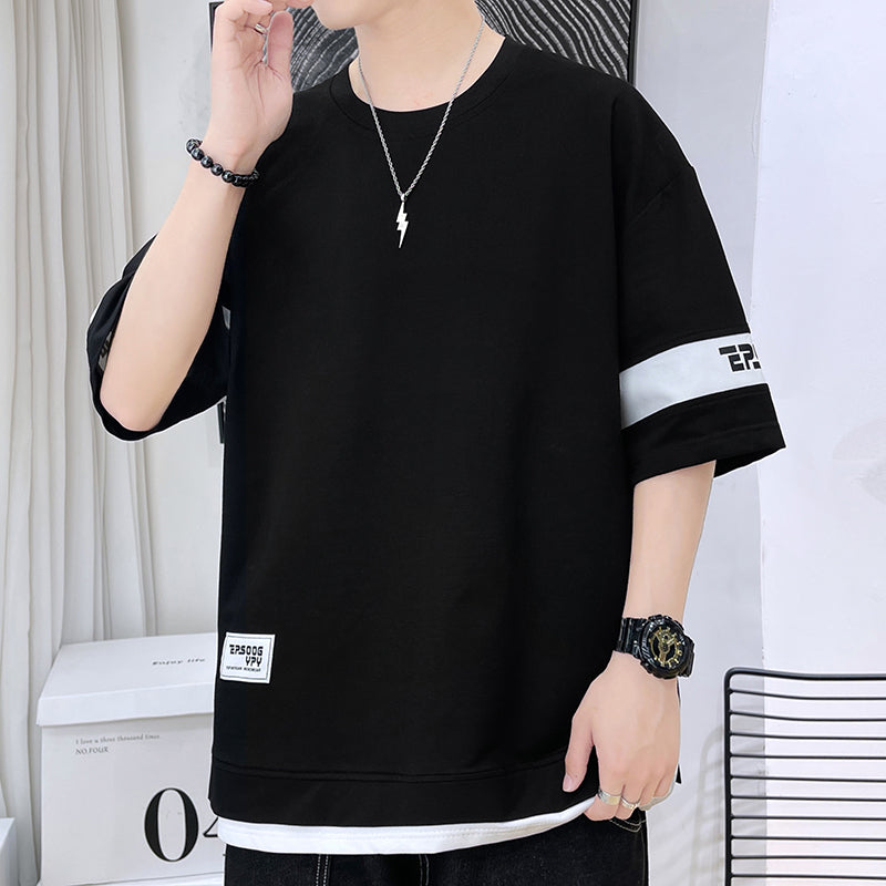 🔥READY STOCK🔥short sleeve t shirt round neck plain oversize korean man T shirt for men baju lelaki