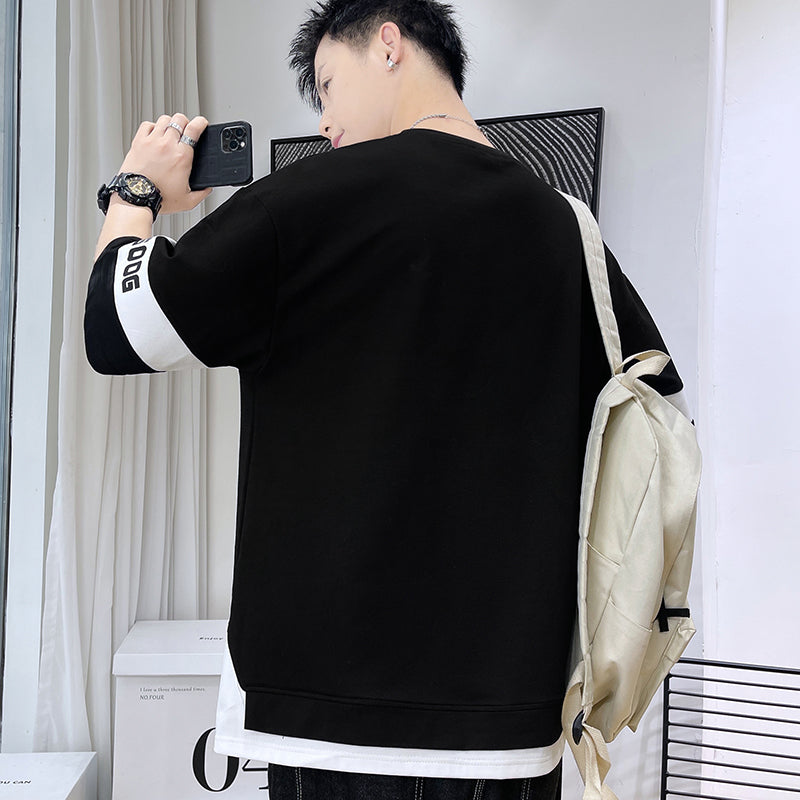 🔥READY STOCK🔥short sleeve t shirt round neck plain oversize korean man T shirt for men baju lelaki