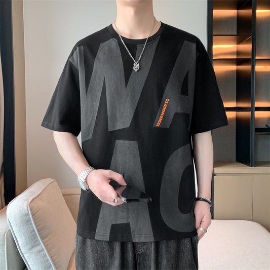 🔥READY STOCK🔥 t shirt Hitam cotton t shirt for men oversize baju t shirt